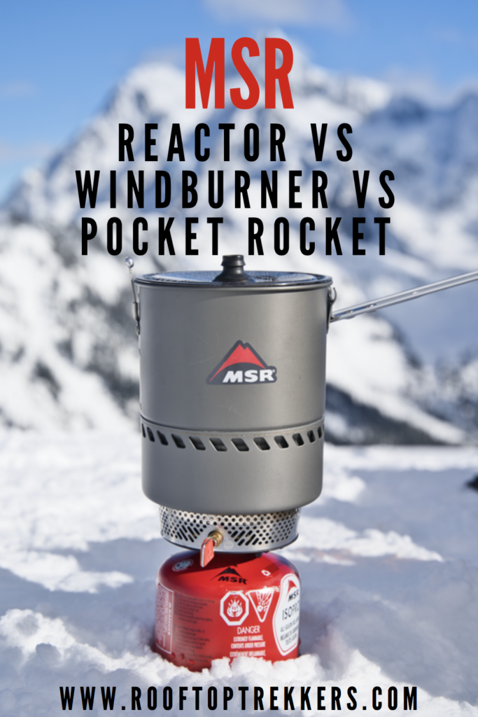 MSR Reactor vs Windburner vs pocket rocket